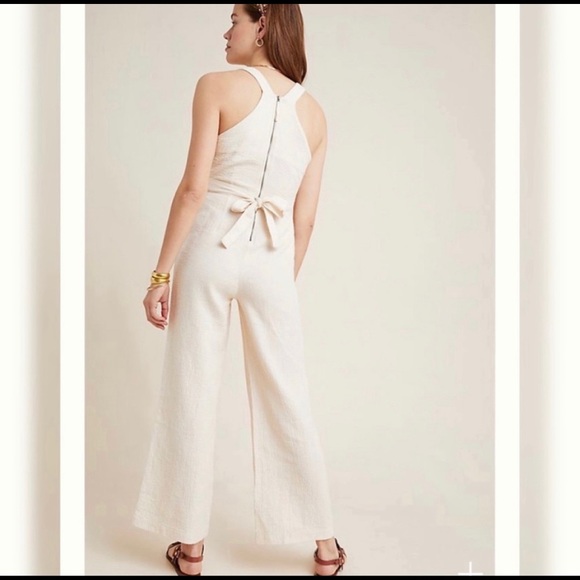 New• Anthropologie • DEMI TEXTURED JUMPSUIT - Picture 3 of 8